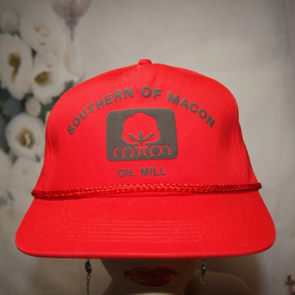 Southern of Macon Cotton Oil Mill Hat RARE Trucker Hat Vintage Baseball Cap - Picture 5 of 5